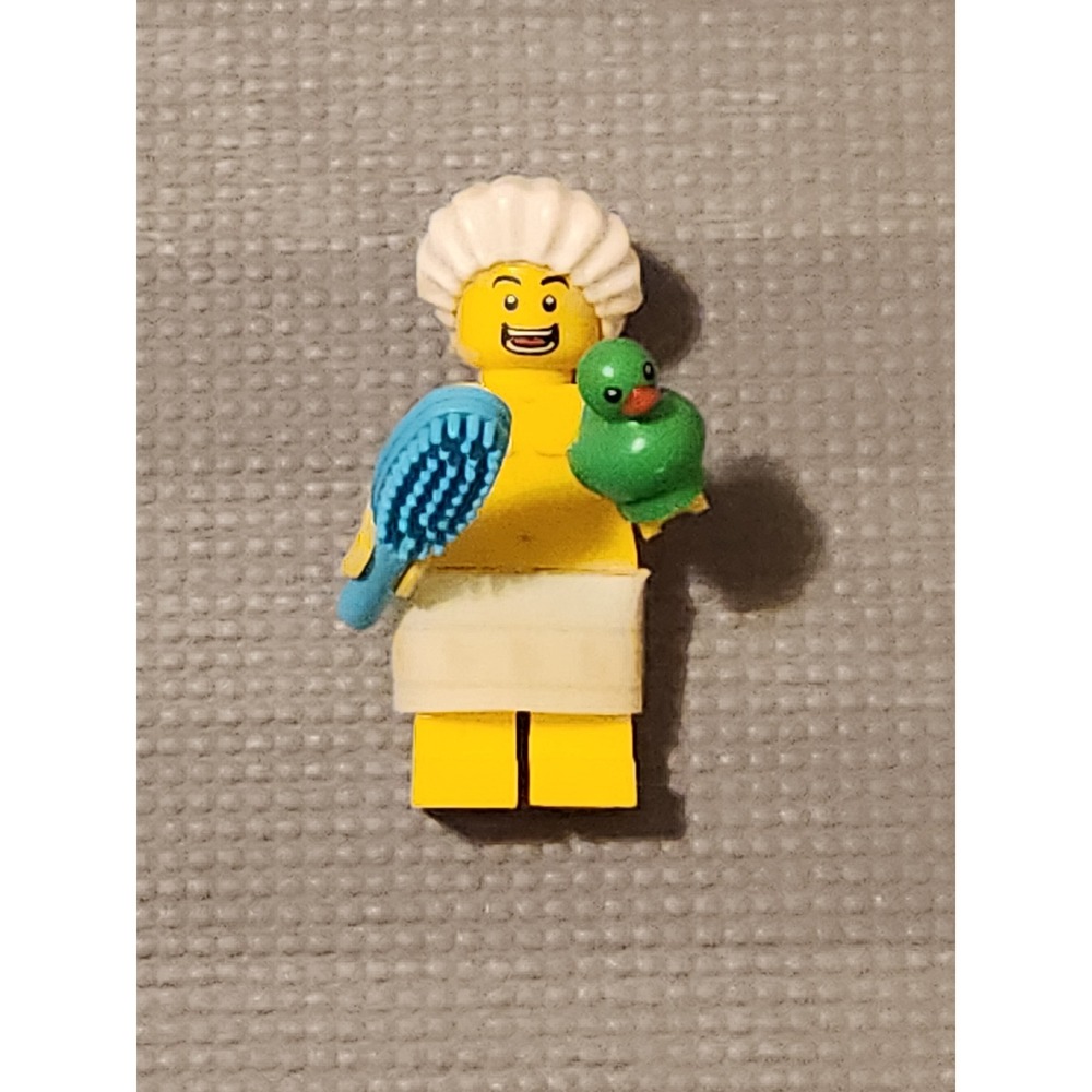 LEGO Series 17 Shower Guy Minifigure 71018-13 Rubber Duck Scrub Brush Complete
